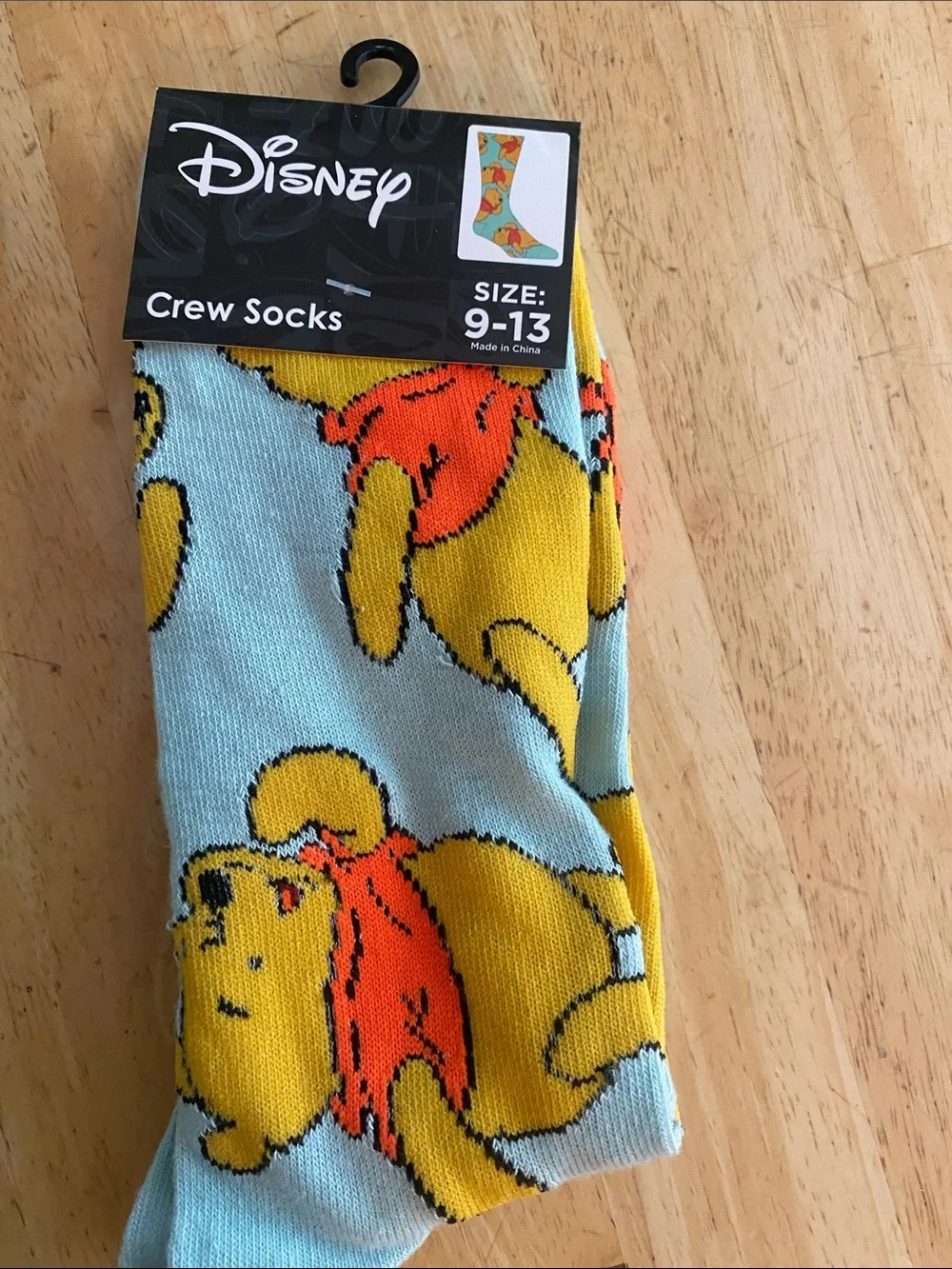 Disney Character Crew Socks Trio Pooh, Buzz Lightyear & Ursula one size NWT